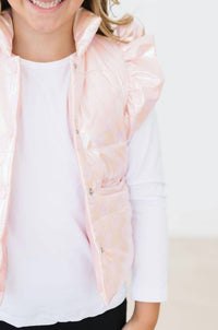 Mila & Rose - Little Girl's Shiny Puffer Vest