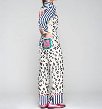 Vilagallo - Leopard Flower Tea Shirt