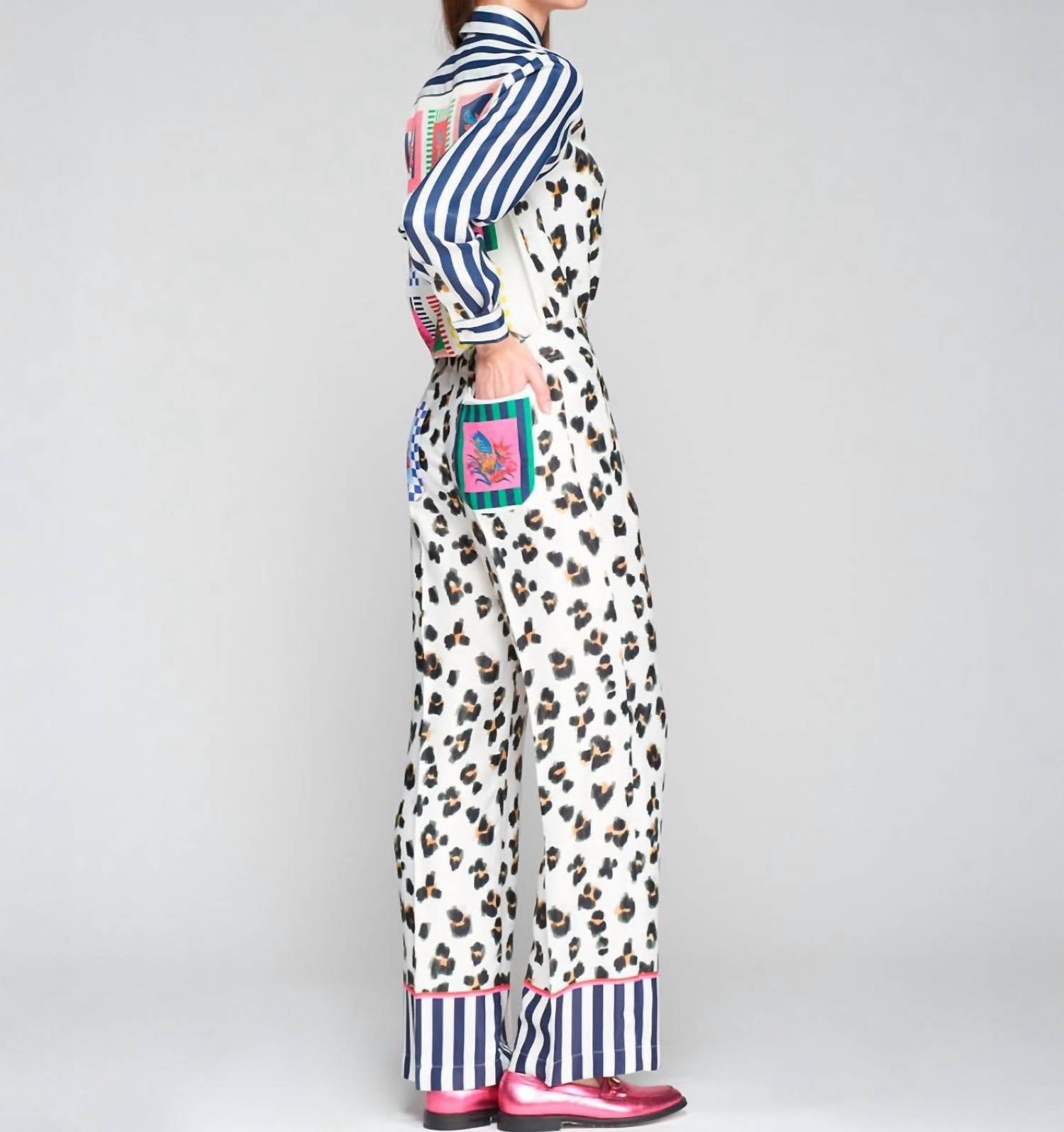 Vilagallo - Leopard Flower Tea Shirt