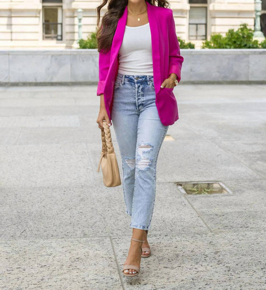 Grace And Lace - Premium Denim High Waisted Mom Jeans