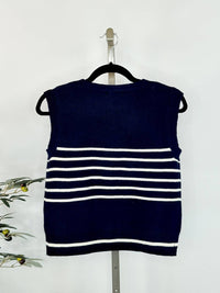The Workshop - Harbor Stripe Knit Vest