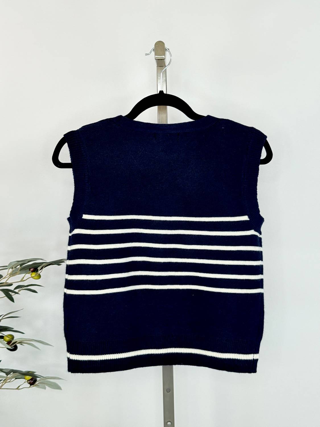 The Workshop - Harbor Stripe Knit Vest