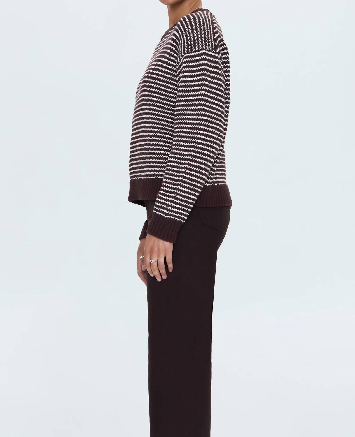 PISTOLA Aura Crew Sweater in mocha - women's sweater - view 4