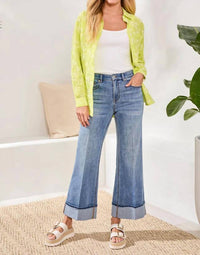 Tribal - Brooke Cuffed Palazzo Jeans
