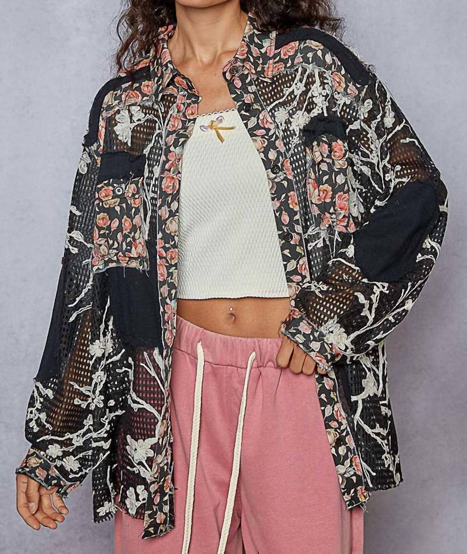Pol - Raquel Button Front Shirt
