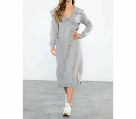 Thml - Cozy Collared Sweater Dress
