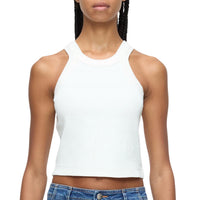 CLOSED Women's Racer Top in ivory - women's tank top