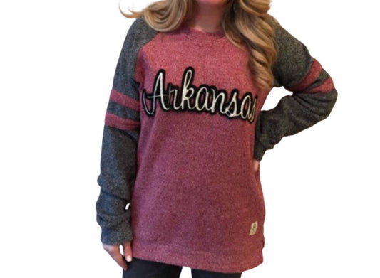 Pressbox - University of Arkansas Dawn Fleece Top