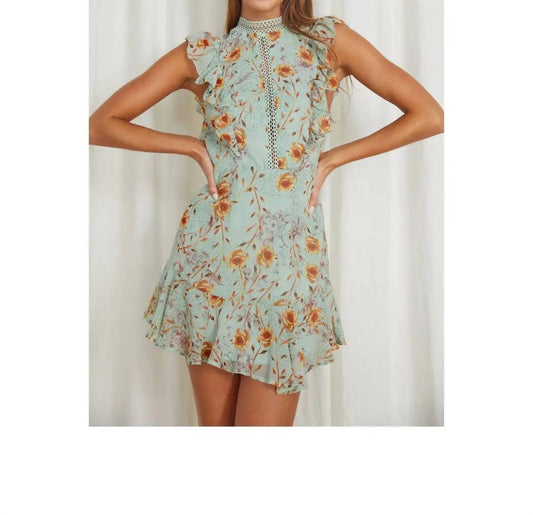 Floral Printed Mini Dress