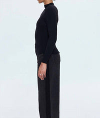 PISTOLA Dara Long Sleeve Funnel Neck Top in nior - women's long sleeve top - alternate view