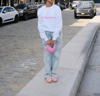 Mure + Grand - Literally Just A Girl Bow Sweatshirt