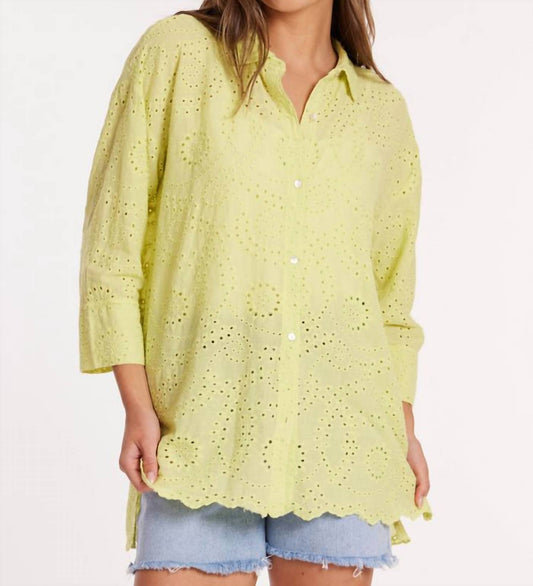 Mododoc - 3/4 Sleeve Easy Lace Shirt