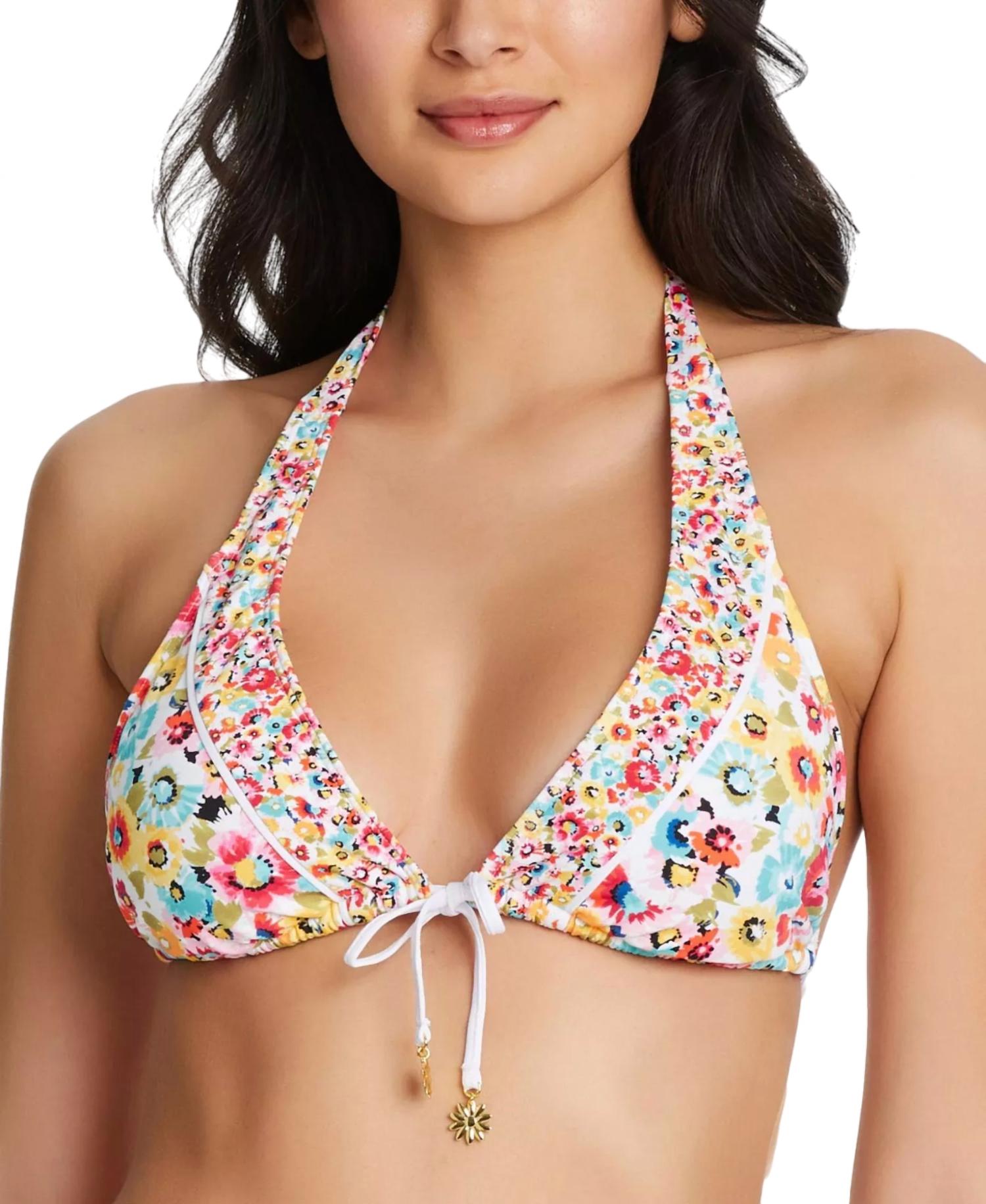 Bleu Rod Beattie - Printed Triangle Bikini Top