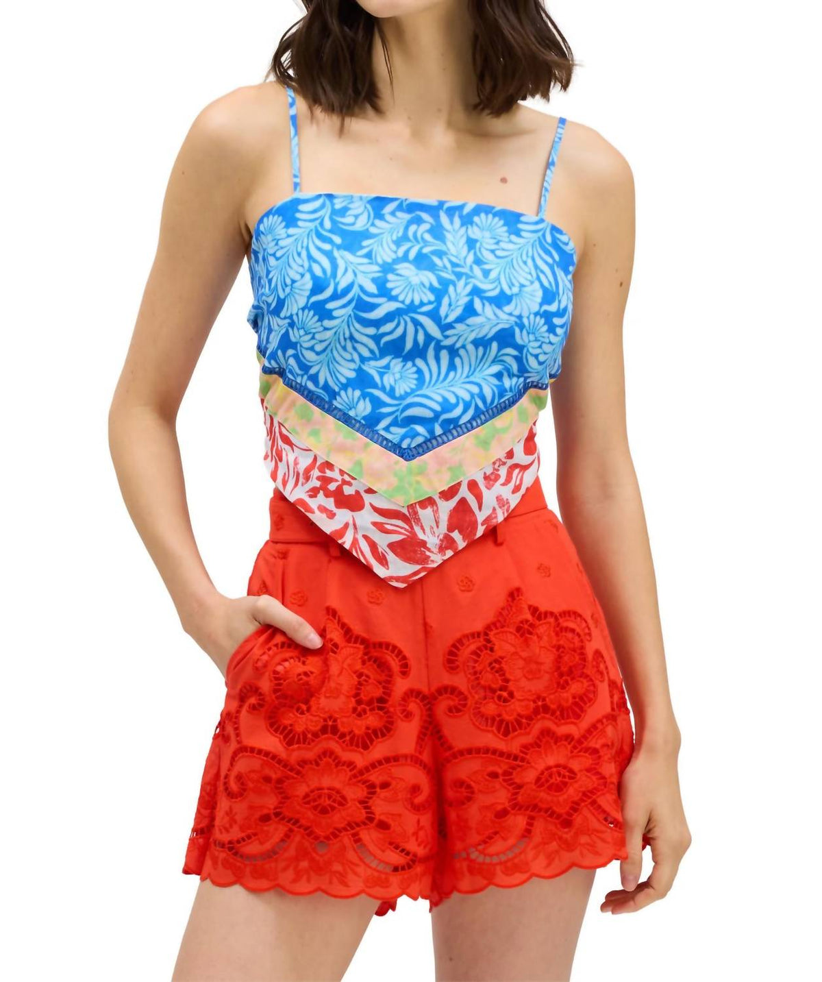 Allison New York - Scarf Tank Top