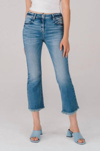 Hidden - Happi Crop Flare Jeans