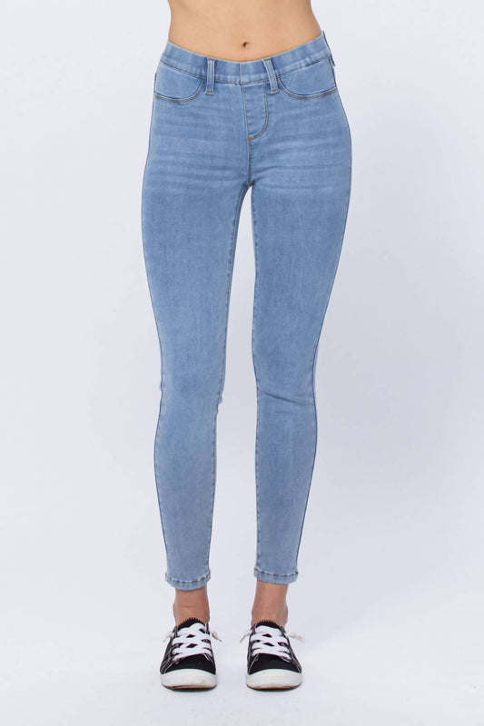 Judy Blue - Lincoln Mid Rise Pull On Skinny Jegging