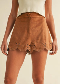 Klesis - Filled With Hope Suede Eyelet Shorts