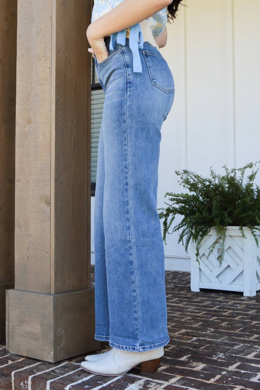 Anniewear - Sculpted Confidence Wide Leg Jeans