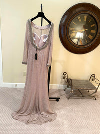 Terani Couture - Beaded Sheer Mesh Gown