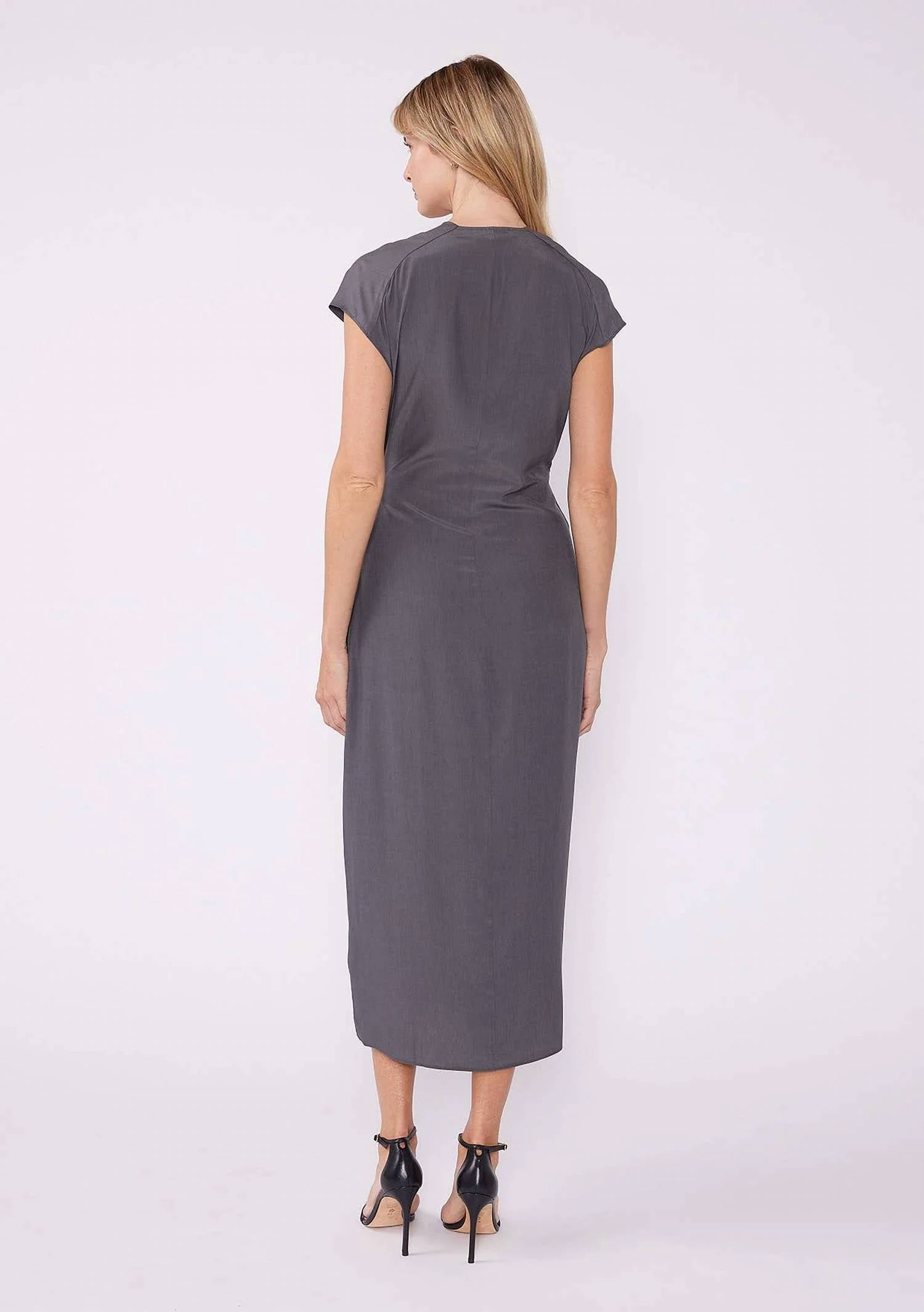 Lovestitch - Cap Sleeve Midi Wrap Dress