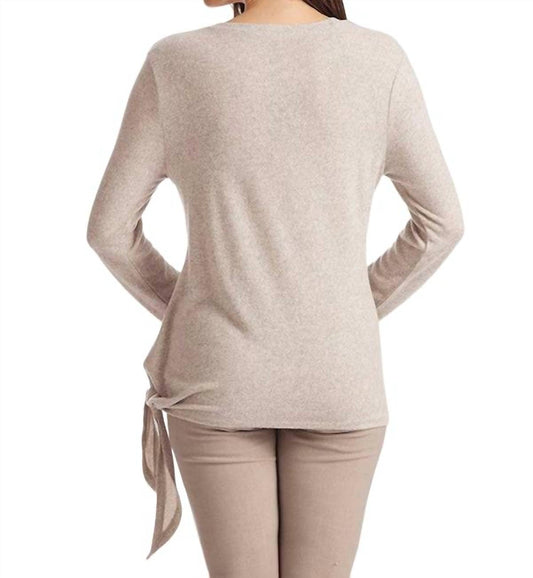 Ellie Side Tie Kashmira Sweater