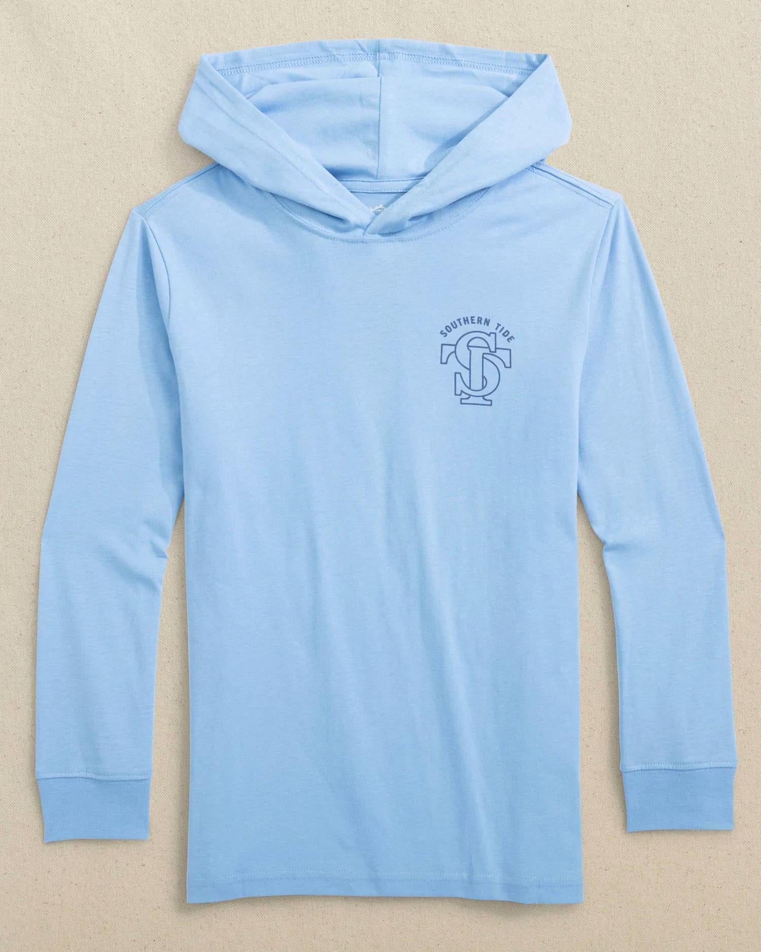 Southern Tide - Boys' Long Sleeve Seal Hoodie Tee