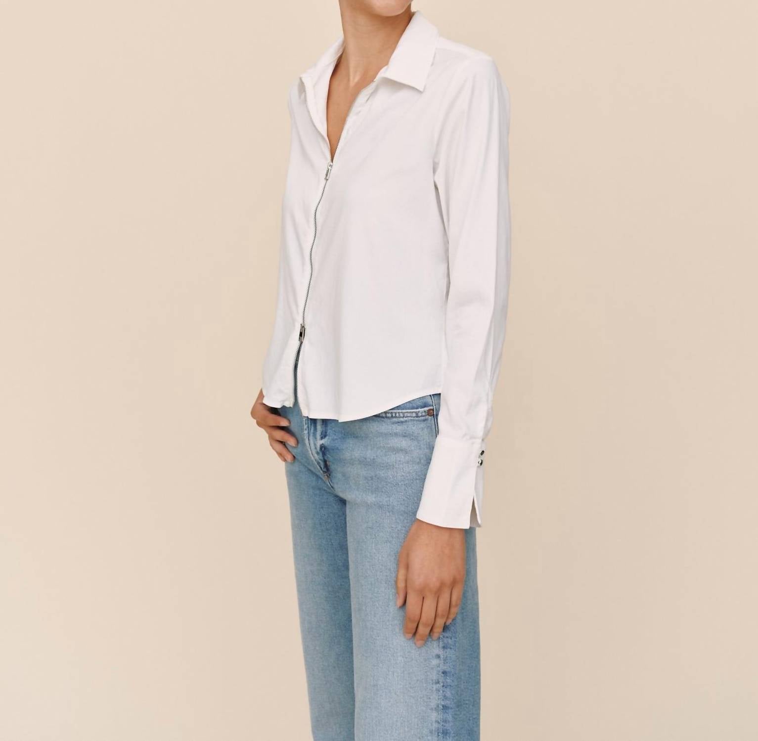 Bella Dahl - Long Sleeve Zip Front Shirt
