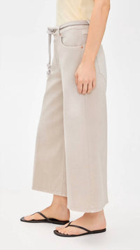 CLOSED Lyna Wide Leg Cropped Jean in soft beige - women's jeans - alternate view