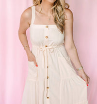 Lovestitch - Boho Linen Maxi Dress