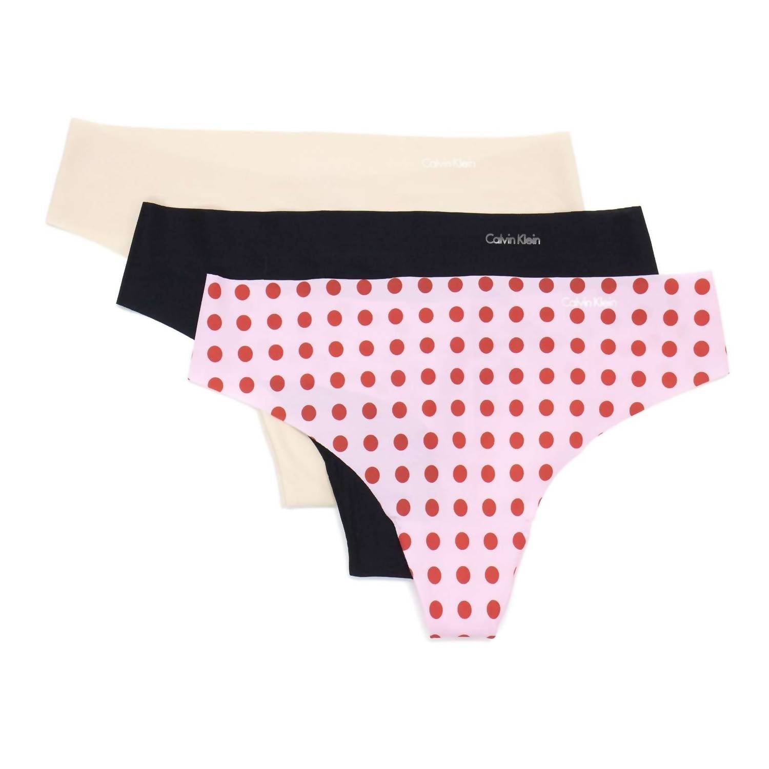 Calvin Klein - Women's Invisibles 3 Pack Thong