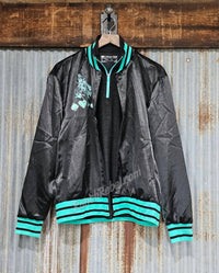 Sterling Kreek - Women's Stacked Deck Satin Bomber Jacket