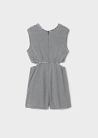 Mayoral - Kids Jacquard Gingham Cutout Jumpsuit