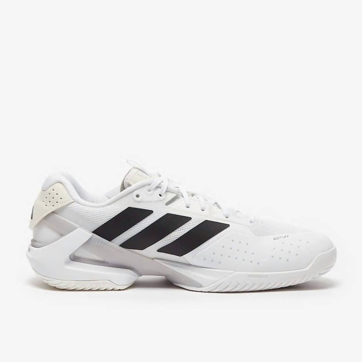 adidas Men's Adizero Ubersonic 5 Tennis Shoes in white silver black 1 - men's shoe