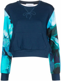 Marchesa Athleisure - Wilma Long Sleeve Printed Sweatshirt