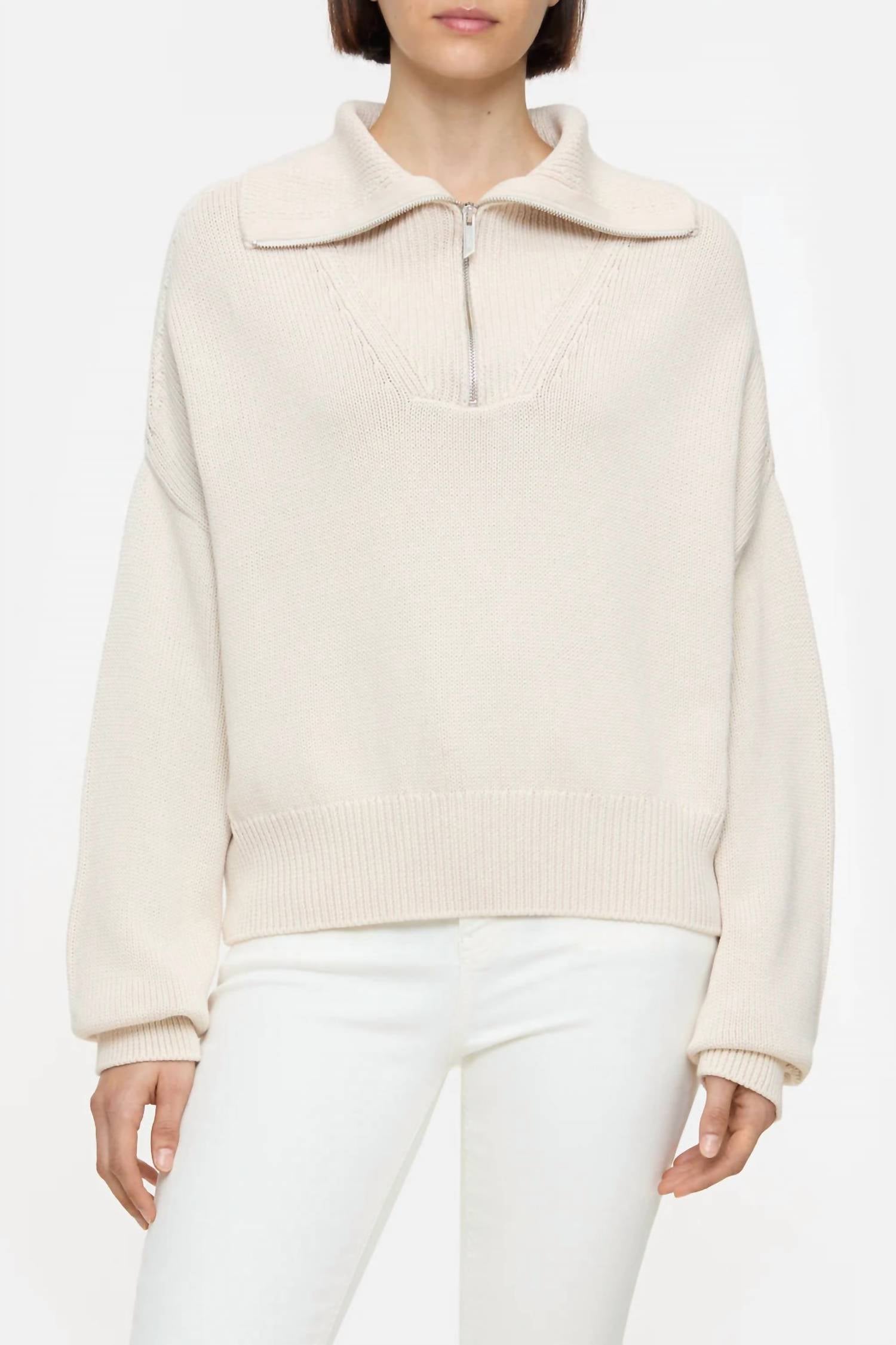 Closed - Cropped Troyer Sweater