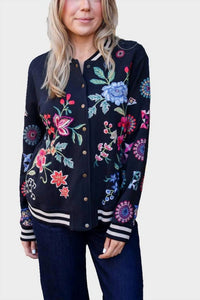 Johnny Was - FRENCH TERRY BOMBER JACKET NIKKOLA