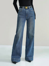Commense - Mid-waist Bootcut Denim Jeans