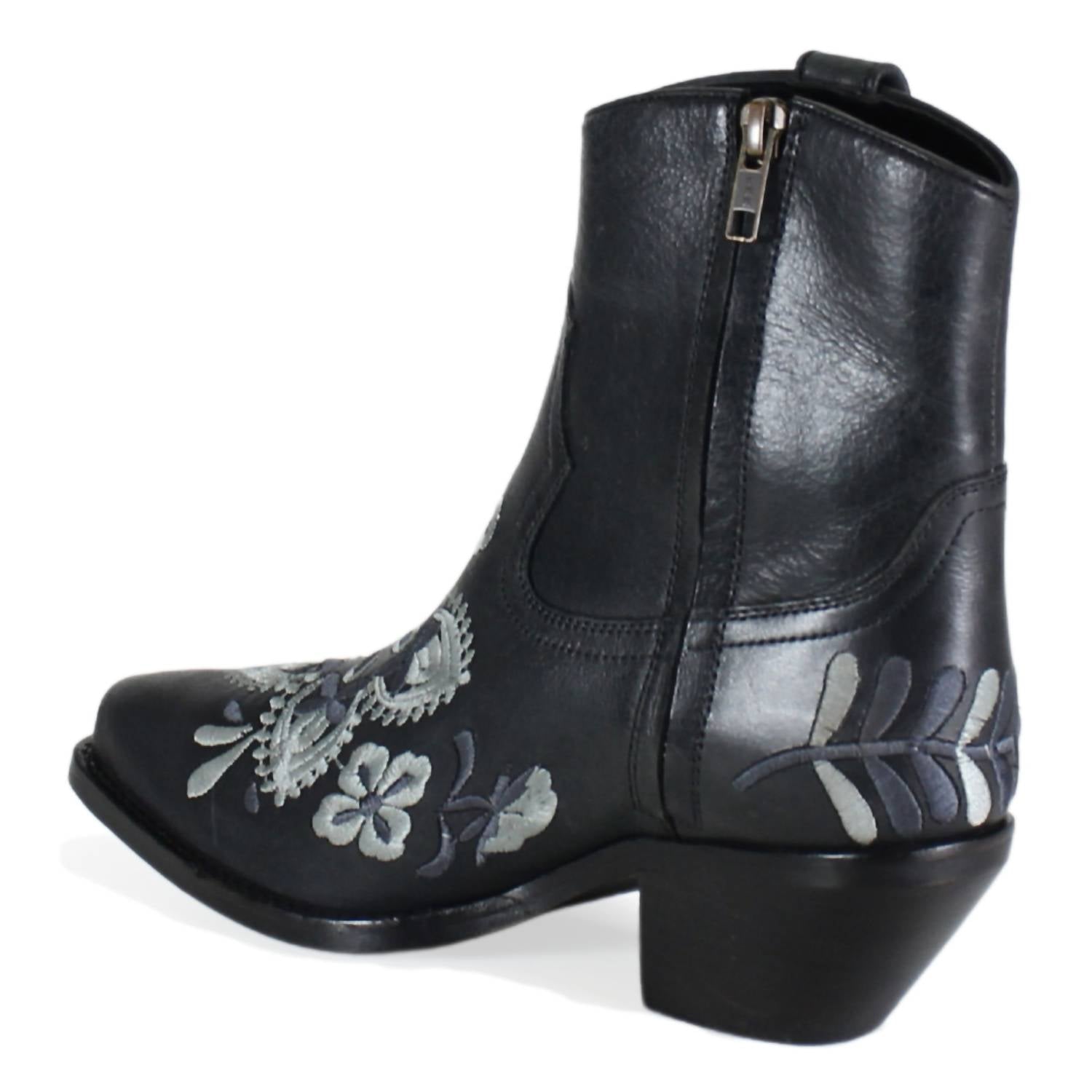 Diba True - Women's Cains Floral Embroidery Mid-calf Boots