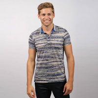 Eight X - Stripe Print Polo Shirt