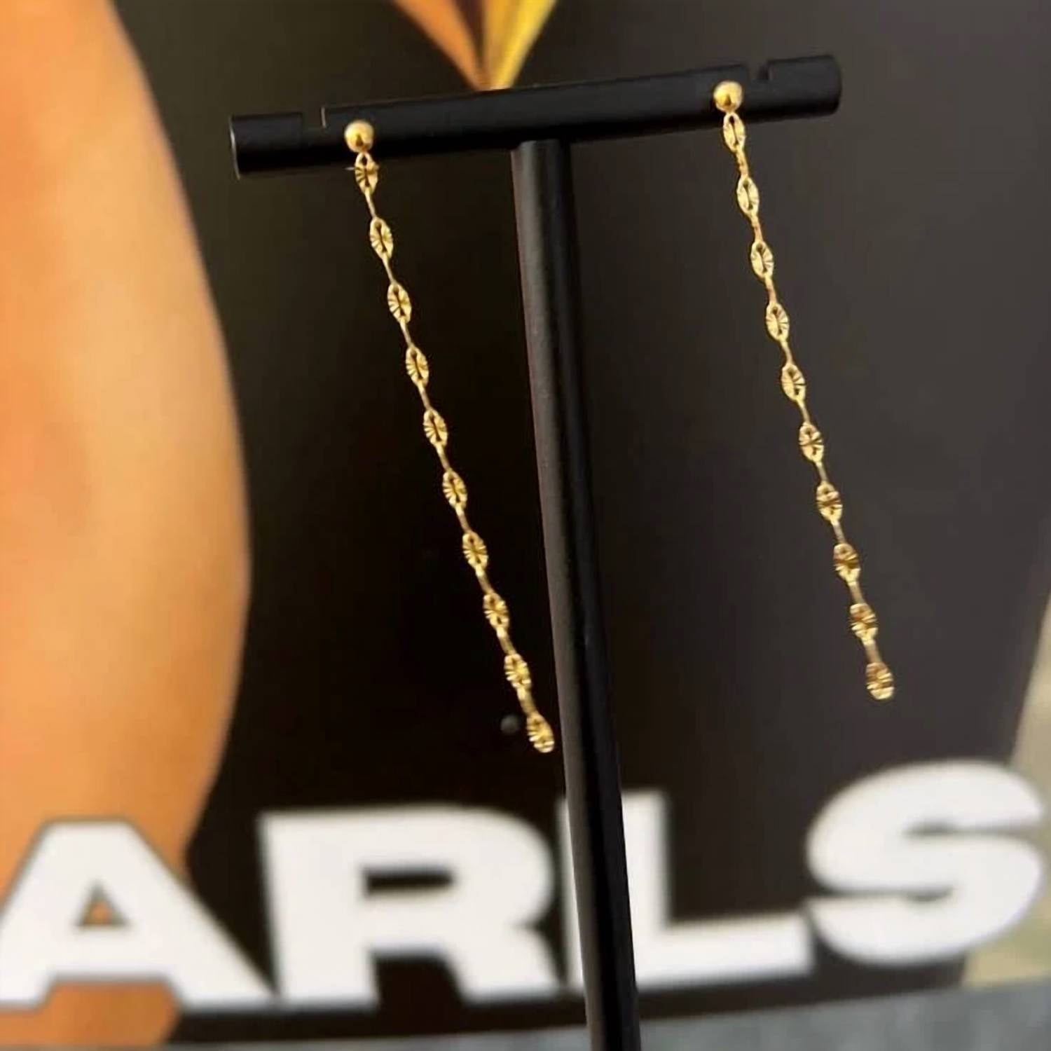 Chansuttpearls - Women's The Dainty Chain Drop Earrings