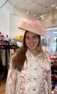 Pol - Lacy Floral Button Down Jacket