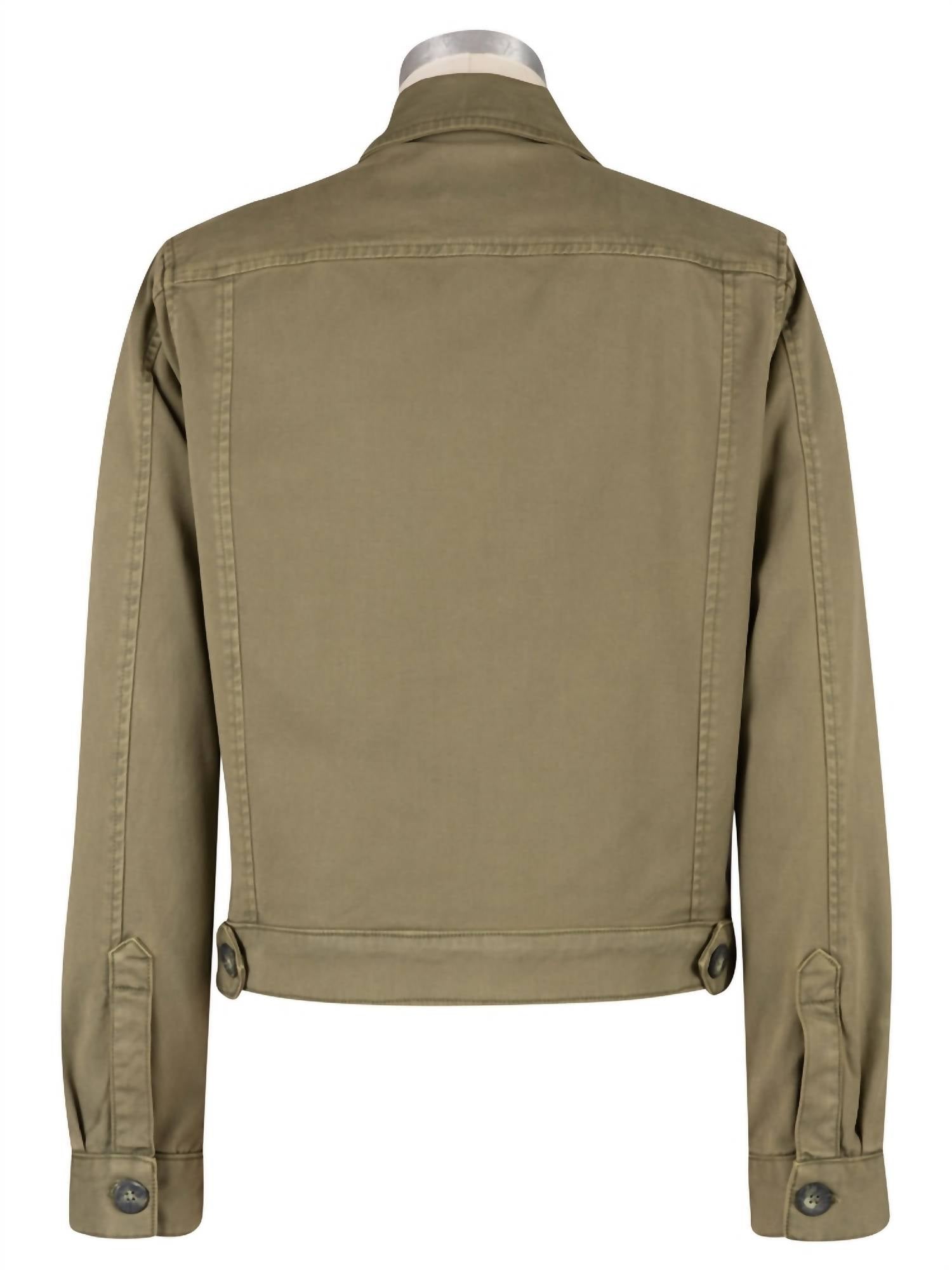 Kut From The Kloth - Rosalyn Twill Trucker Jacket With Flap Pockets
