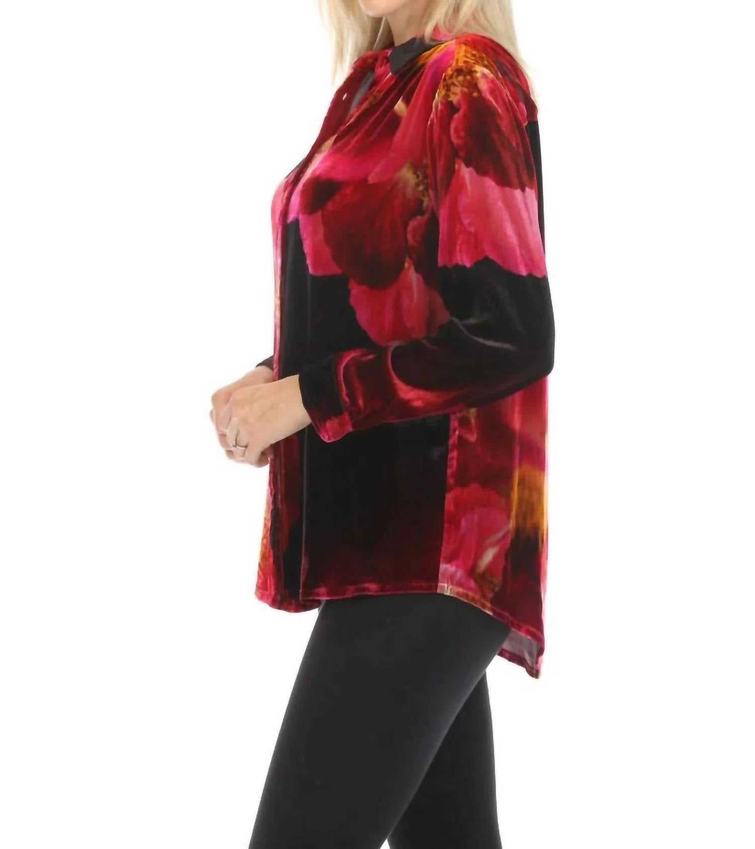 Johnny Was - Bloom Velvet Oversized Shirt