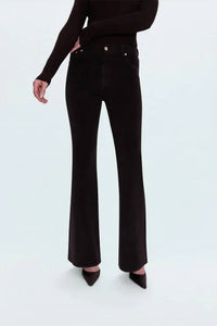 PISTOLA Kinsley Corduroy Flare Jeans in mocha 1 - women's jeans - detail view