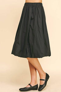 Pinch - Bubble Hem Knee Skirt