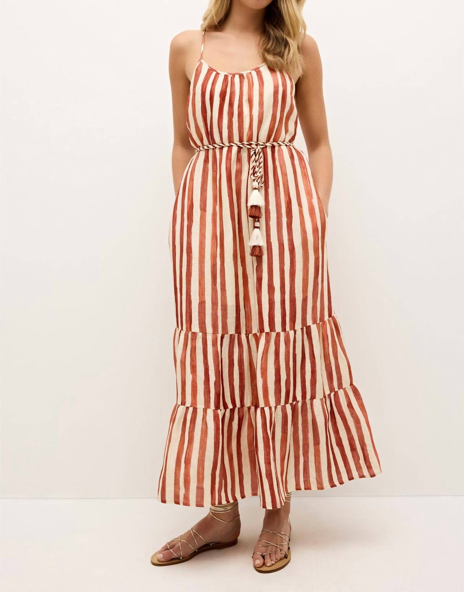 Marie Oliver - Kinley Striped Midi Dress