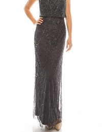 Aidan Mattox - Sleeveless Blouson Embellished Dress