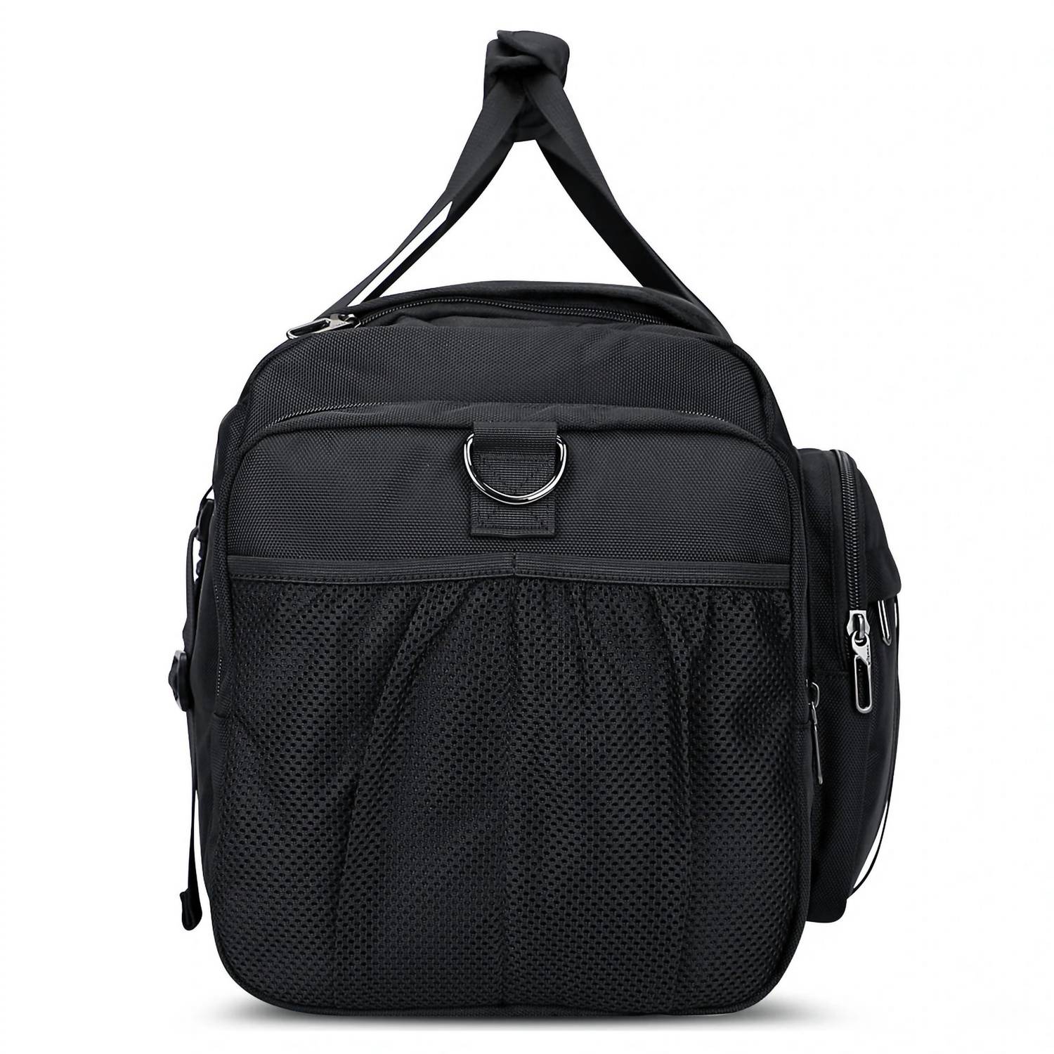 Witzman Men's Travel Duffel Carry On Weekender Bag in black - men's bag - alternate view