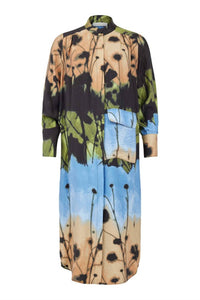 NOEN Women's Earth Tones Dress in multi - women's dress - detail view