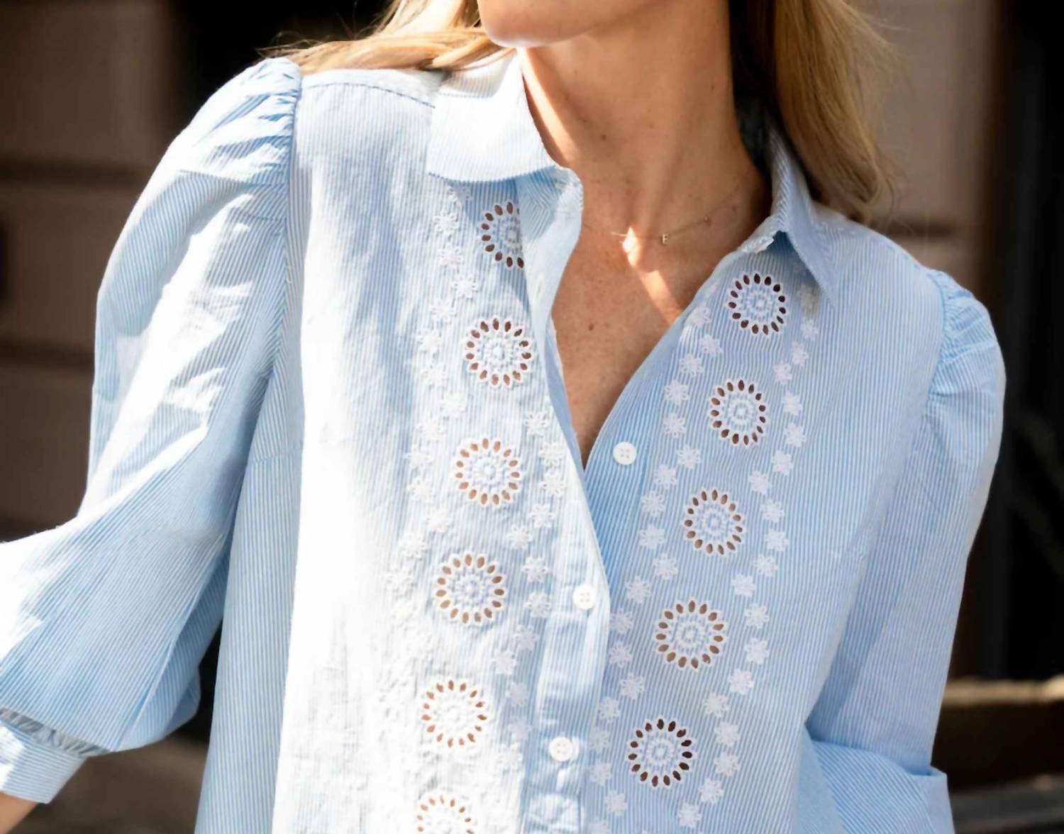 Sail To Sable - Ruffle Hem Shirt Dress